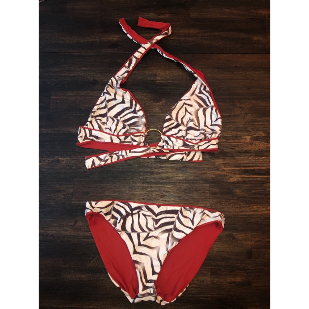Anne Klein Halter reversible bikini - Picture 2 of 3